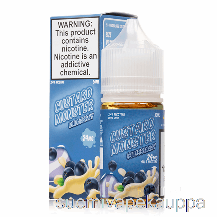 Vape Kauppa Mustikka - Vaniljakastike Hirviösuolat - 30ml 24mg